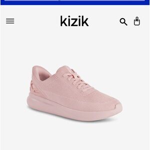 Kizik hands free Pink lemonade Athens style sneakers 7Y also fits women’s 8 EUC